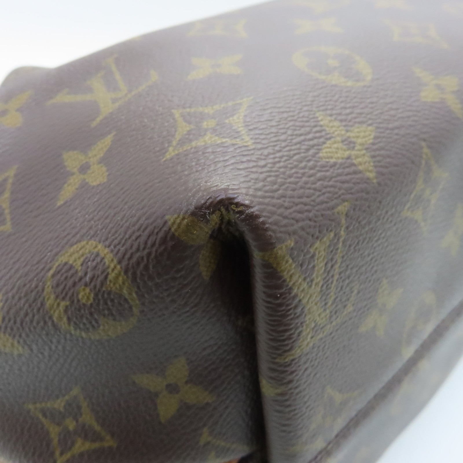 LOUIS VUITTON Monogram Turenne MM gold buckle handle shoulder bag brown