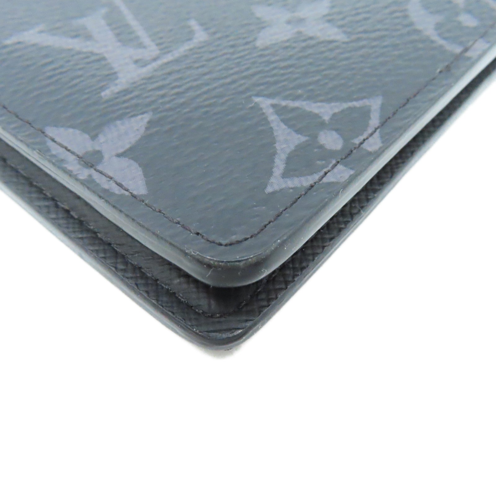 LOUIS VUITTON Monogram Eclipse Multiple Short Wallet短錢包黑色/灰色