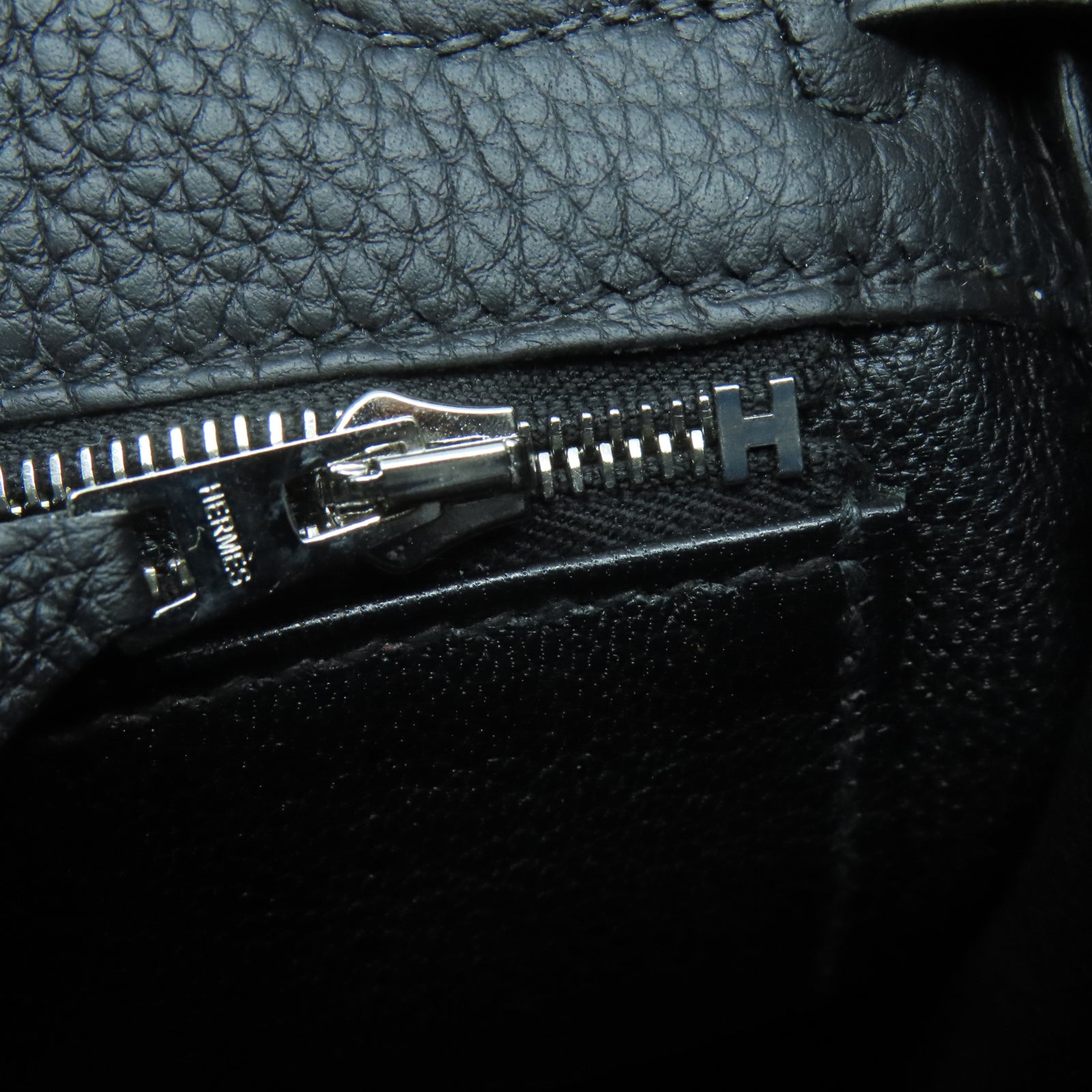HERMES 【激減優惠】Clemence皮革Kelly 25銀扣手挽肩背兩用袋黑色