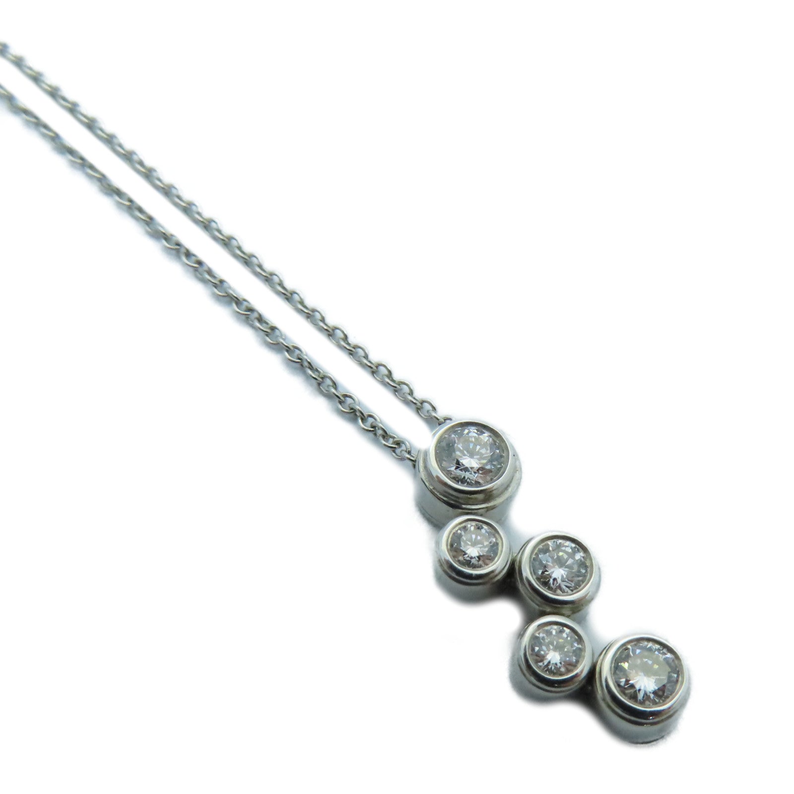 TIFFANY＆CO PT950铂金Diamond Necklace钻石项链