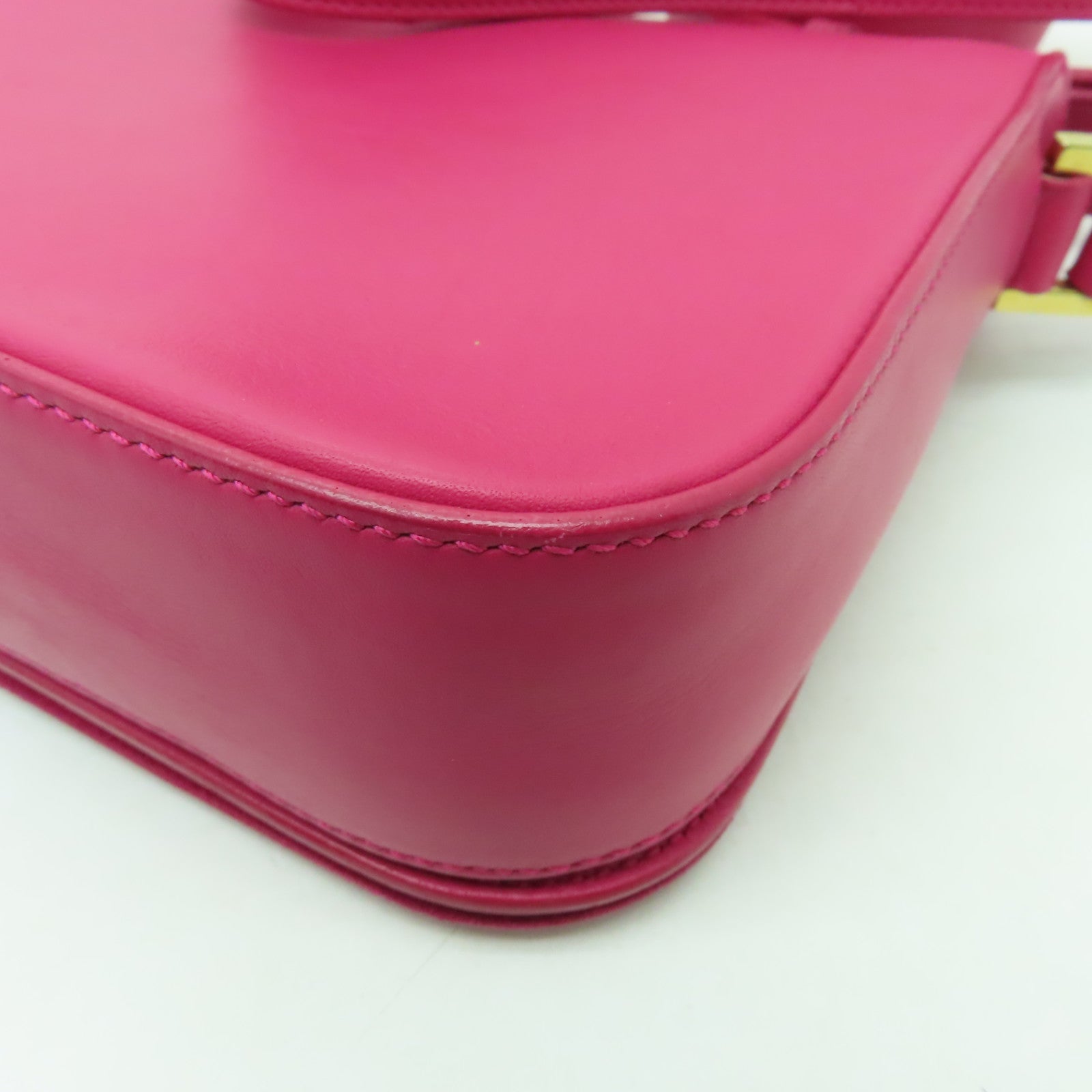 SAINT LAURENT 牛皮皮革Classic Y金扣肩背袋粉紅色