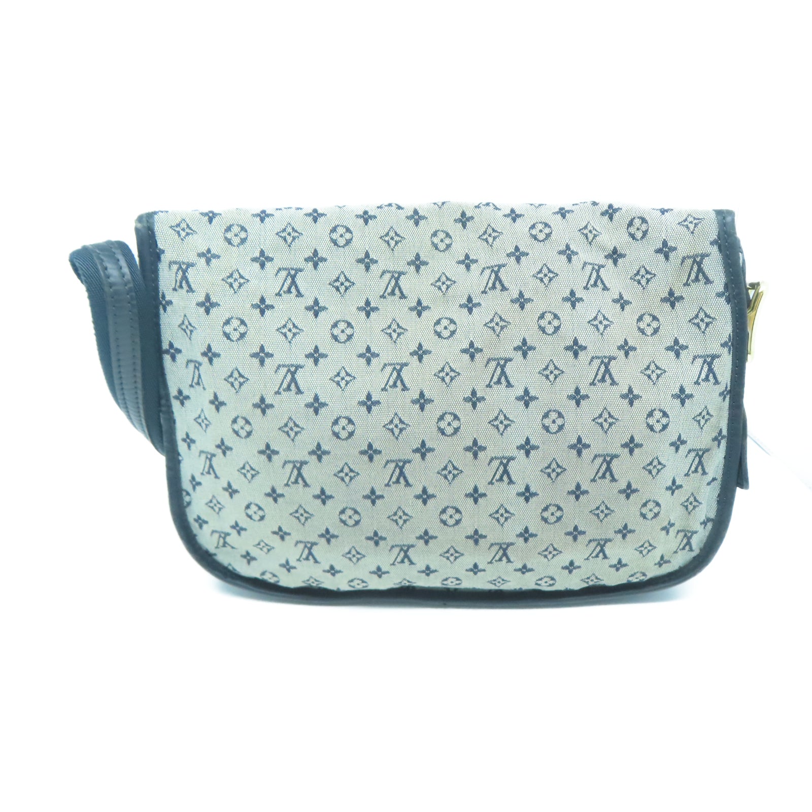 LOUIS VUITTON Monogram mini Berangere金扣肩背袋藍色/米色