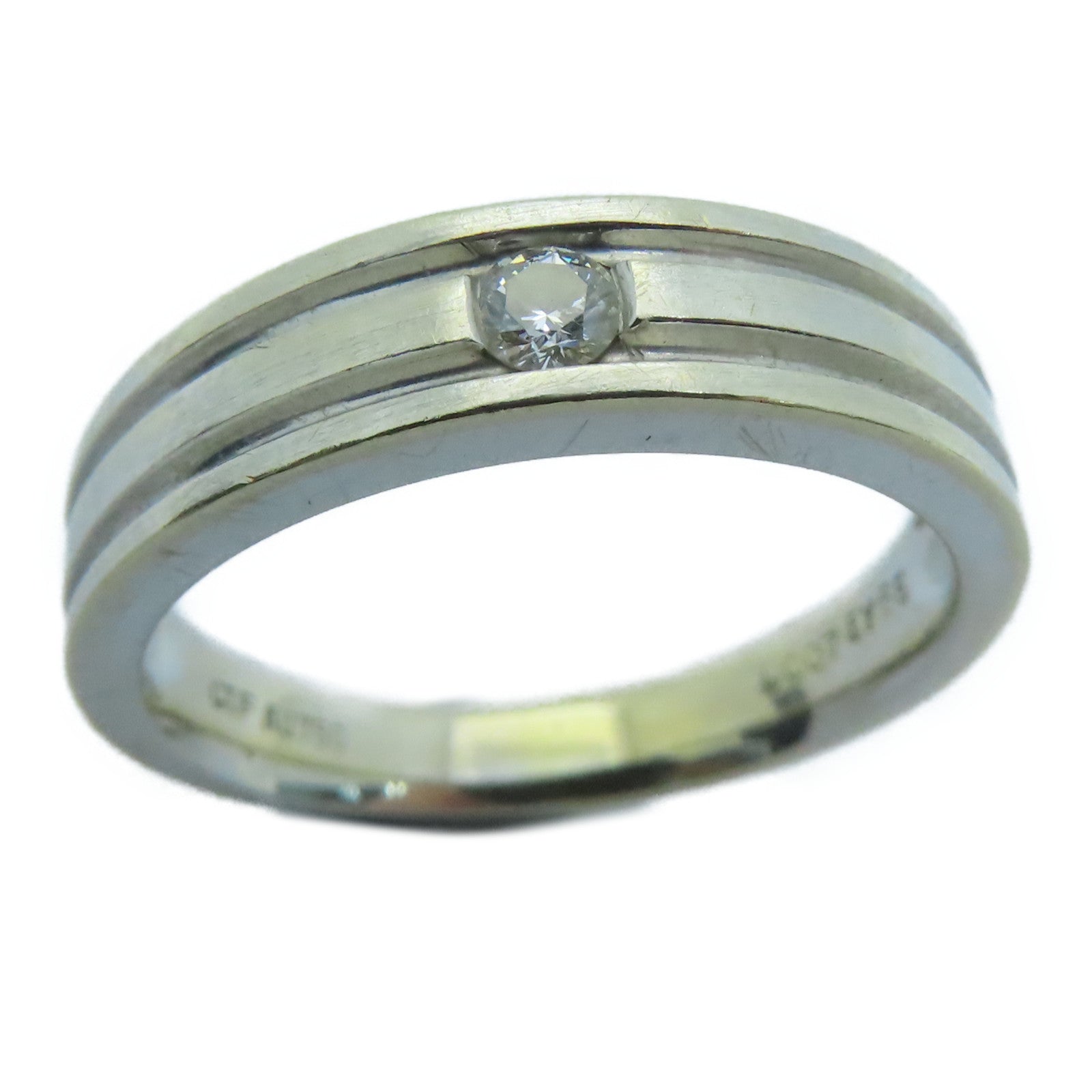 JEWELRY 【激减优惠】18K白金Diamond Ring 0.07ct钻石戒指US#6.0