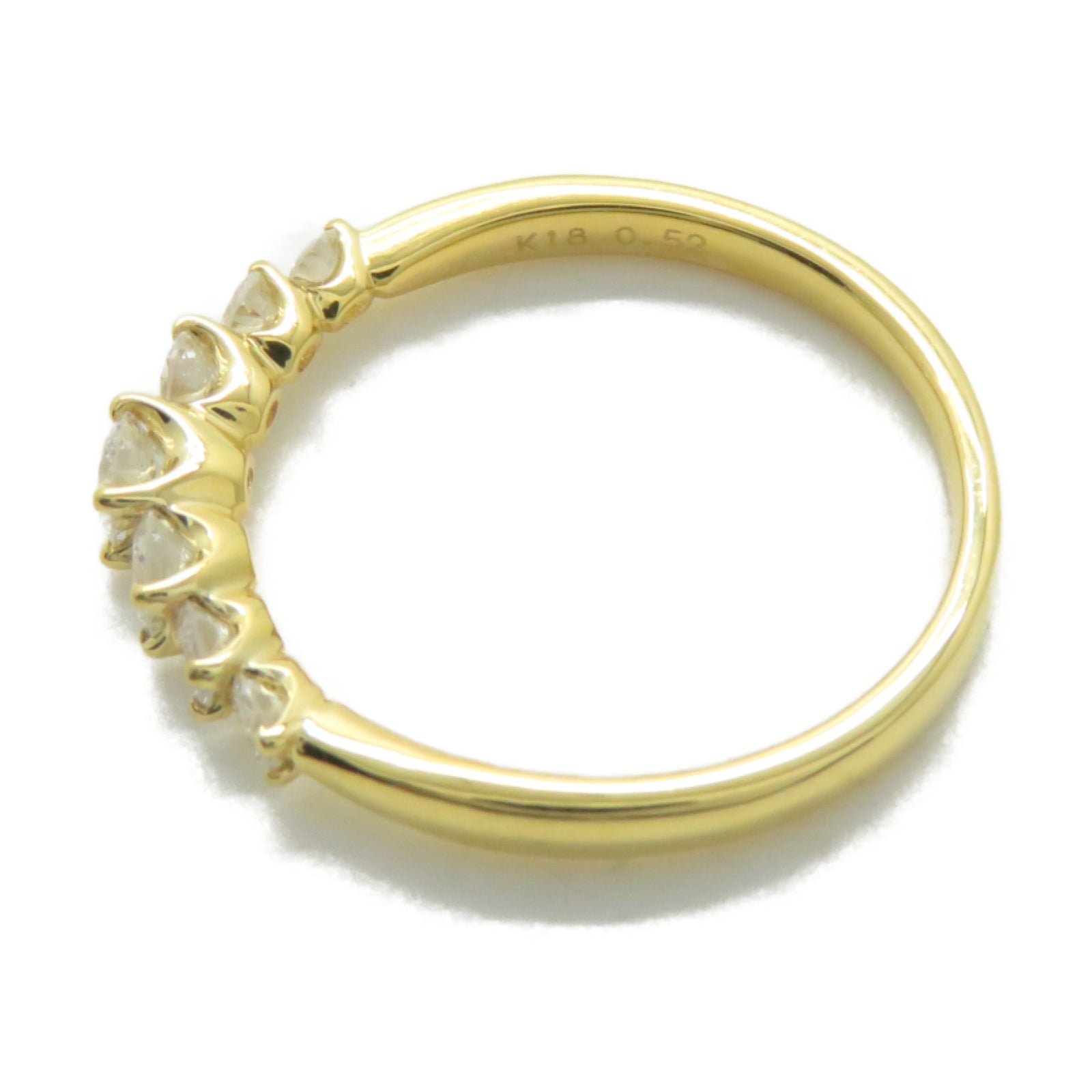 JEWELRY 18K黃金Diamond Ring 0.52ct鑽石戒指US#5.5