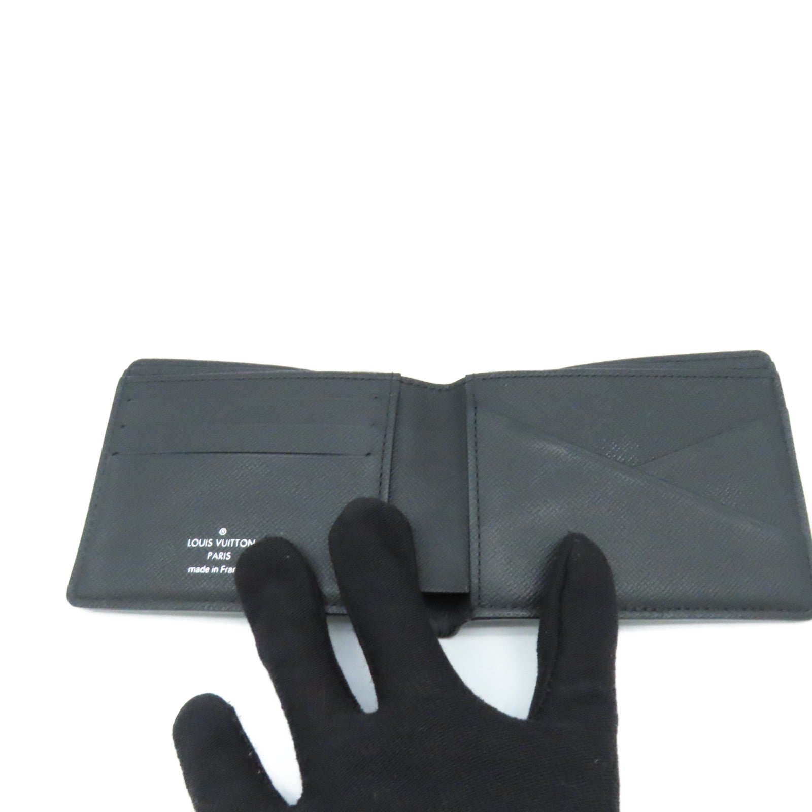 LOUIS VUITTON Monogram Eclipse Multiple Short Wallet短錢包黑色/灰色