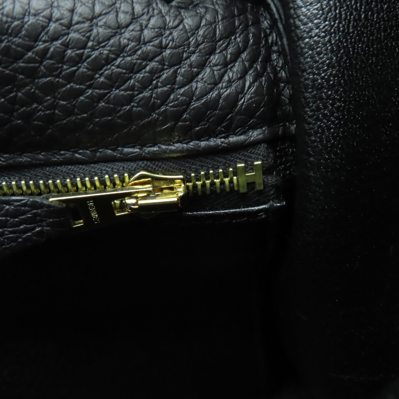 HERMES Togo皮革Kelly 28金扣手挽肩背兩用袋黑色