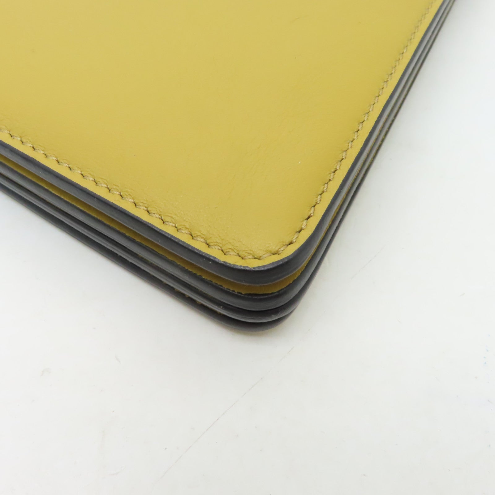 Chloe 牛皮皮革Shoulder Bag金扣肩背袋黃色