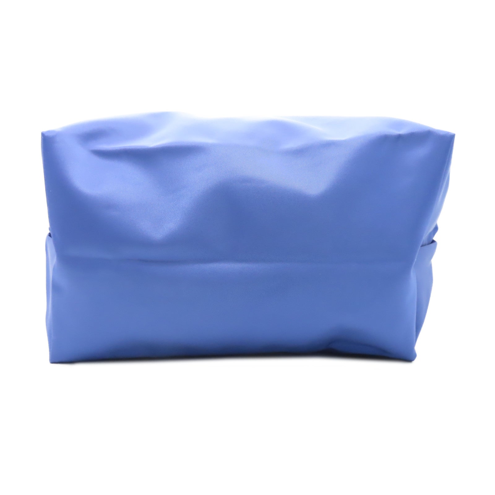 Longchamp 尼龍Hand Bag銀扣肩背袋藍色