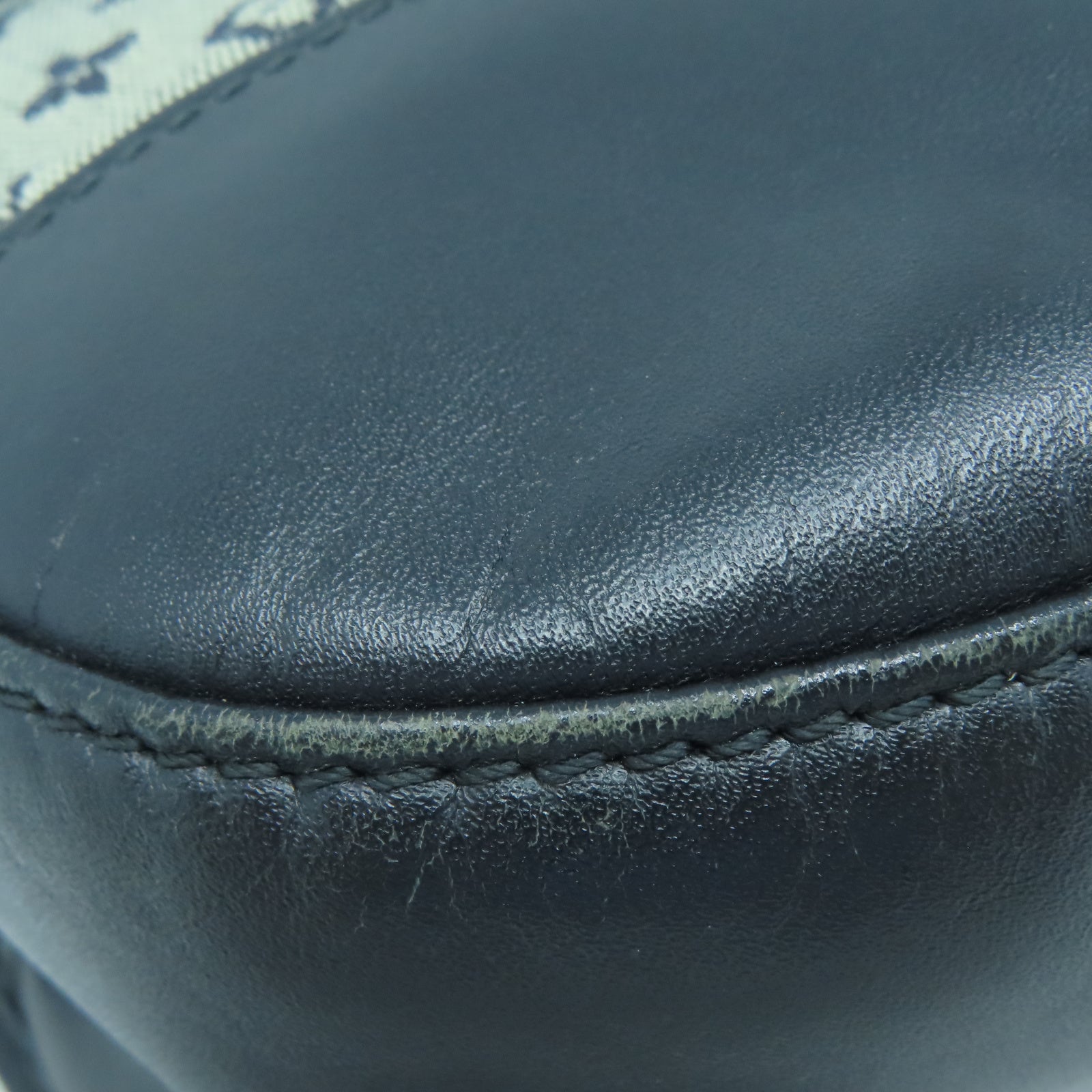 LOUIS VUITTON Monogram mini Berangere金扣肩背袋藍色/米色