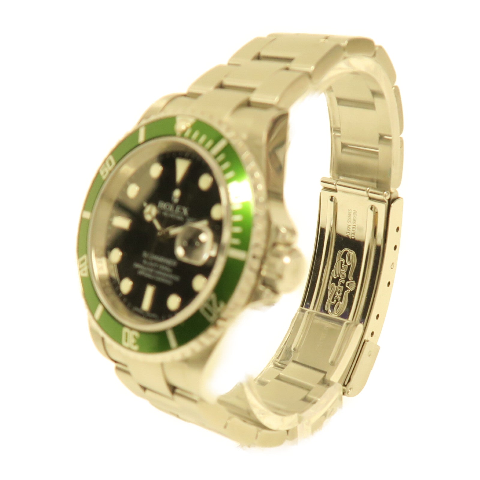 ROLEX 不鏽鋼Submariner 40mm自動機芯手錶綠色/黑色