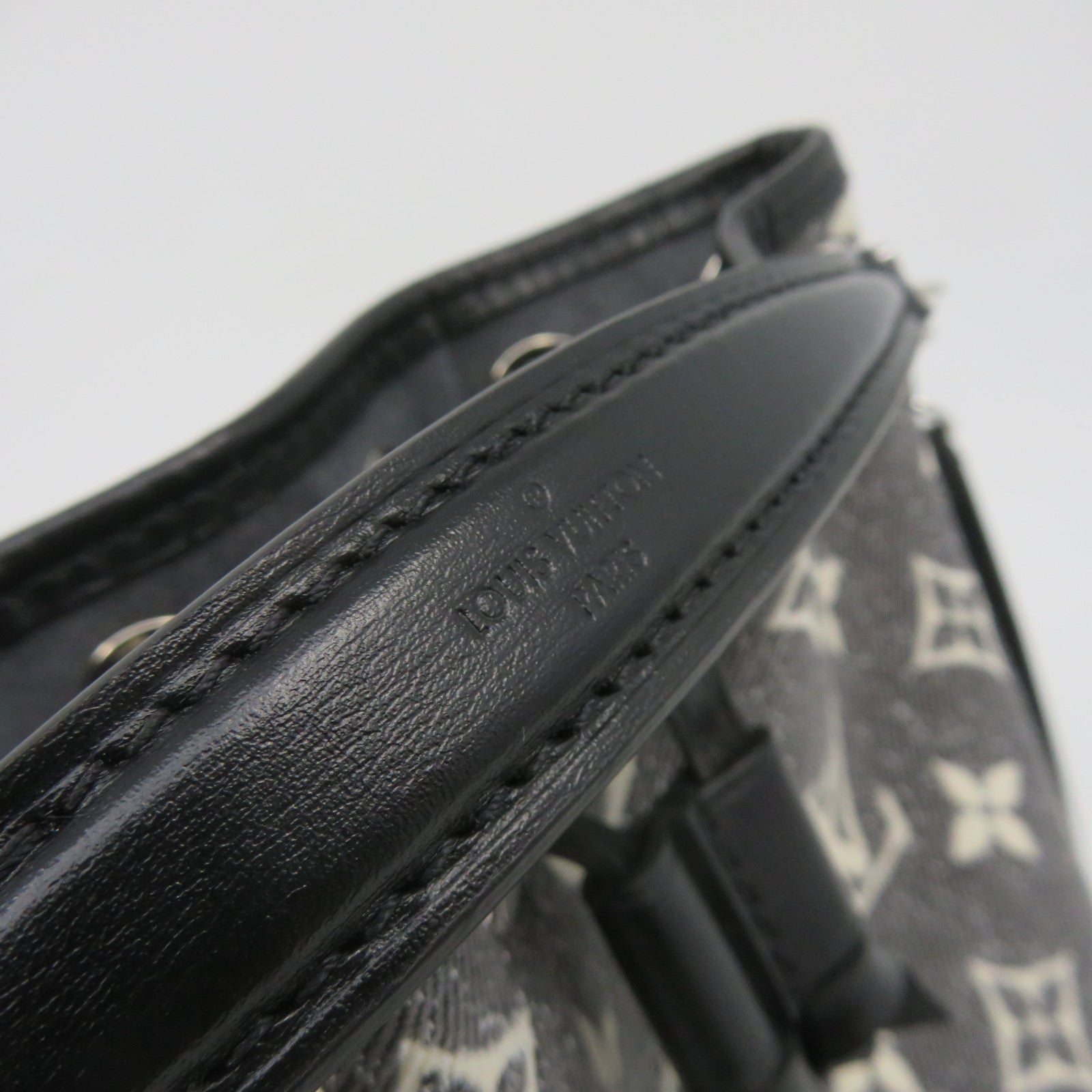 LOUIS VUITTON Monogram Jacquard Denim Nano Noe 2Way Shoulder Bag手挽肩背两用袋碳灰色