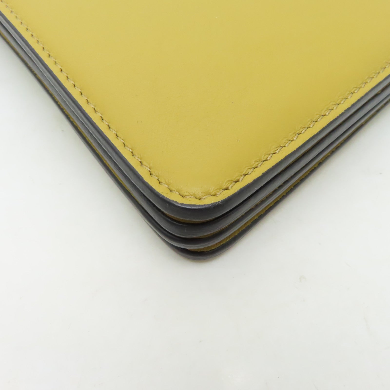 Chloe 牛皮皮革Shoulder Bag金扣肩背袋黃色