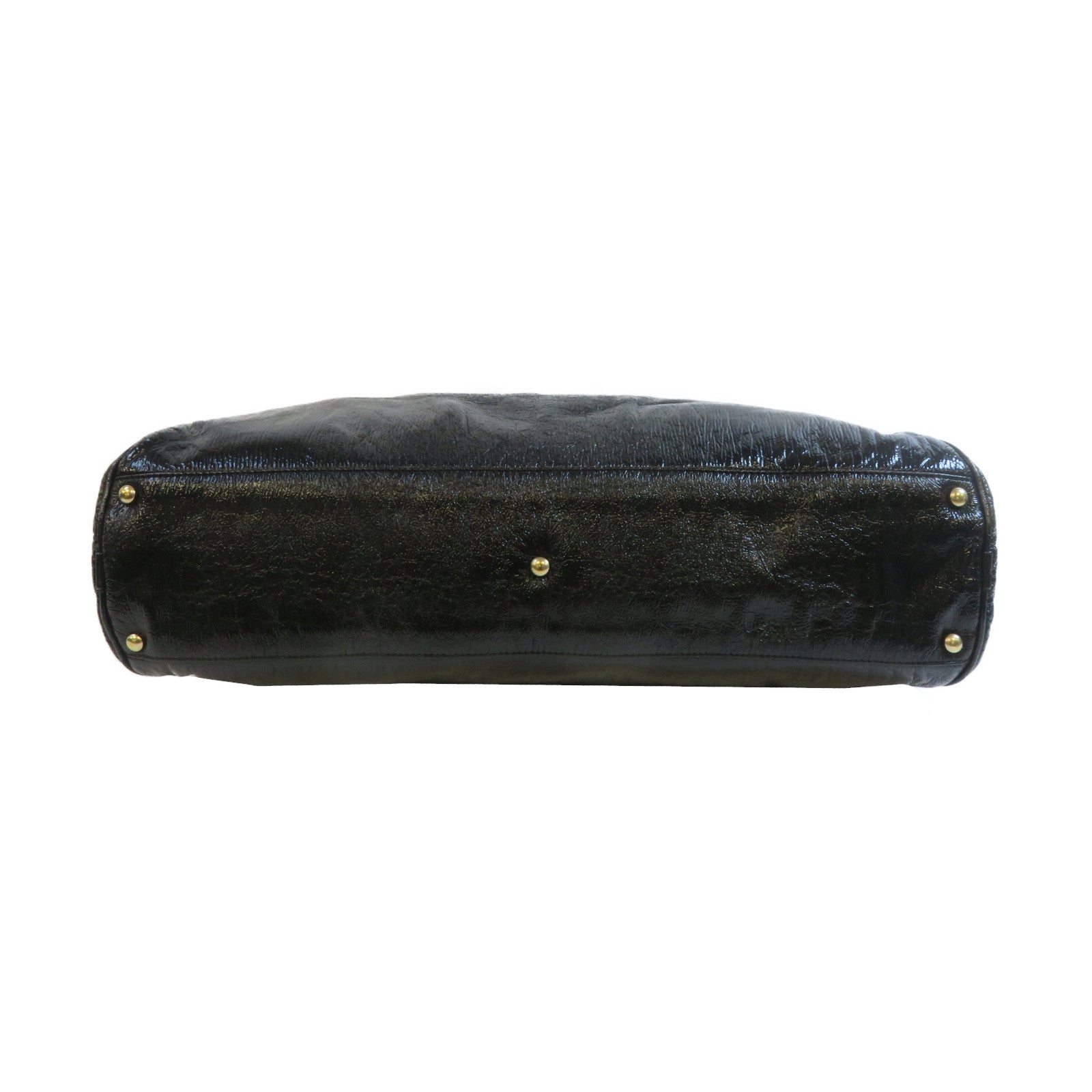 CHANEL 漆皮皮革Shoulder Bag金扣肩背袋黑色