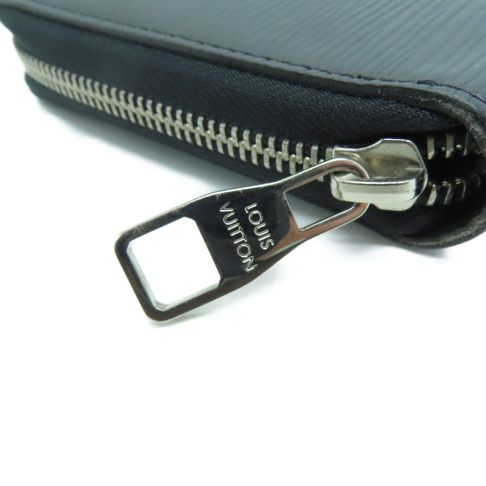 LOUIS VUITTON Epi Zipper Wallet银扣长钱包黑色