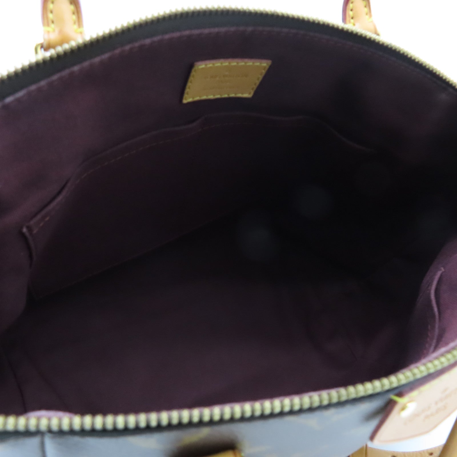 LOUIS VUITTON Monogram Turenne MM gold buckle handle shoulder bag brown