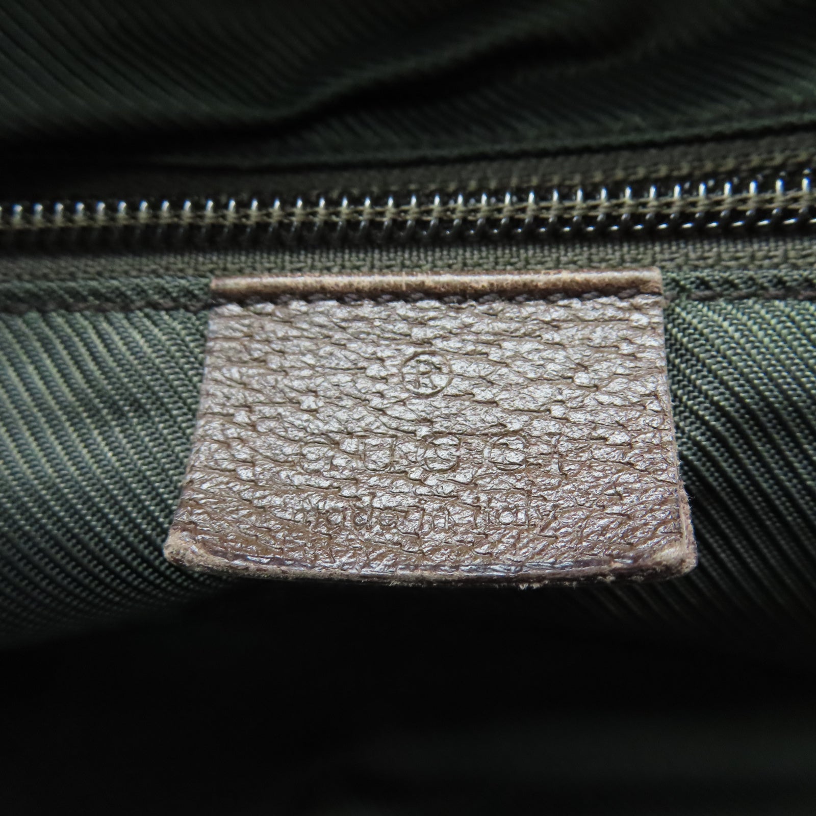 GUCCI 【激減優惠】帆布Tote Bag銀扣手挽袋棕色