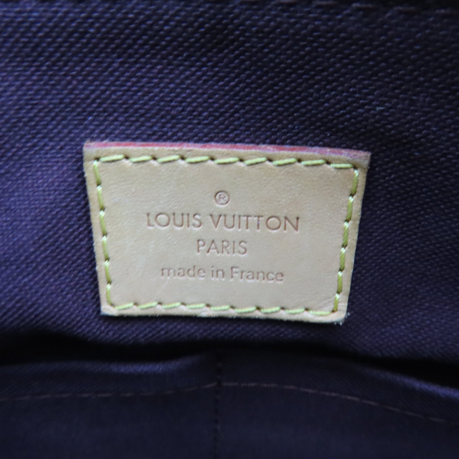 LOUIS VUITTON Monogram Turenne MM gold buckle handle shoulder bag brown