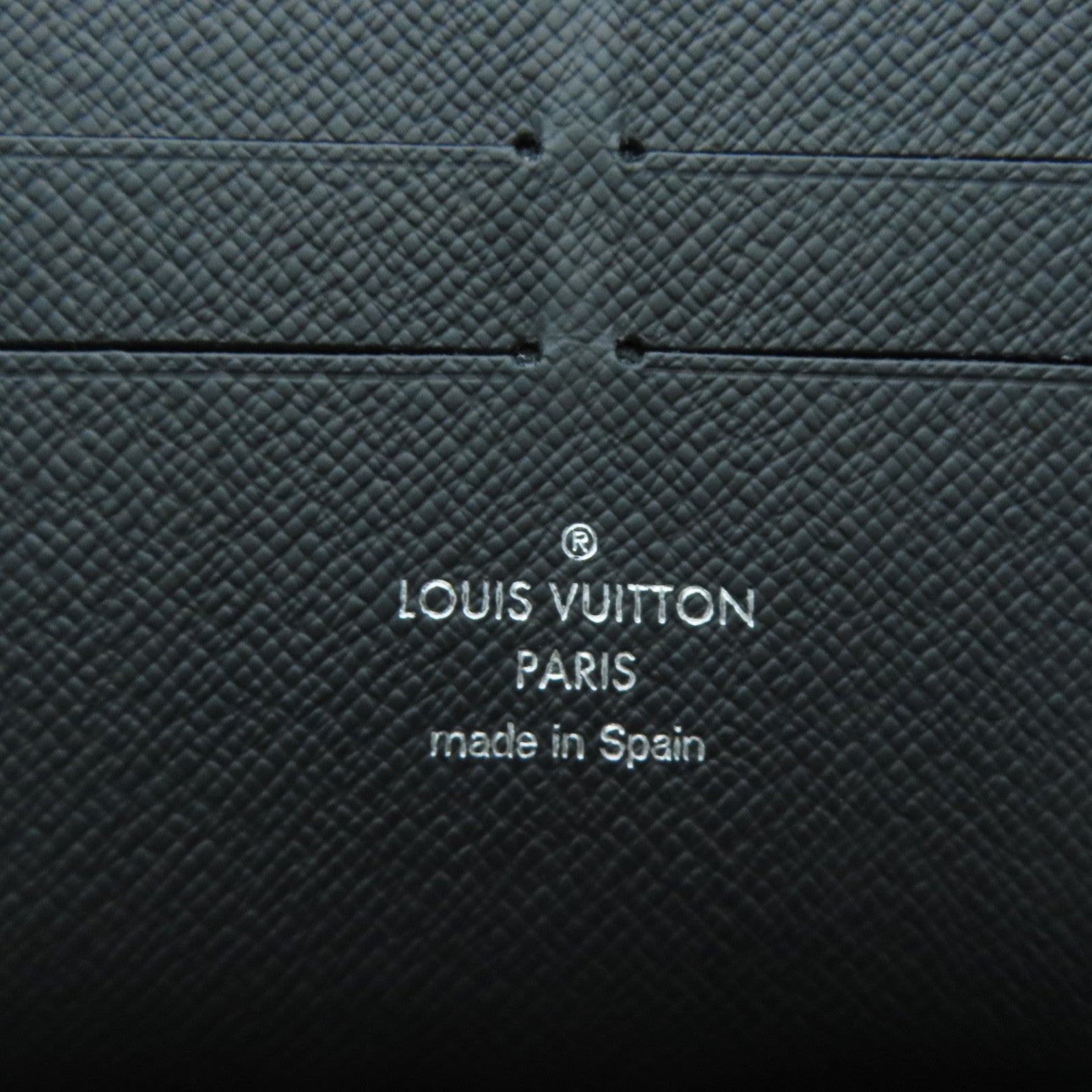LOUIS VUITTON Epi Zipper Wallet银扣长钱包黑色