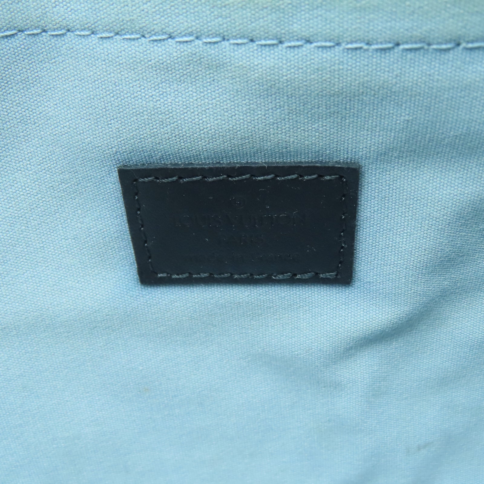 LOUIS VUITTON Monogram mini Berangere金扣肩背袋藍色/米色