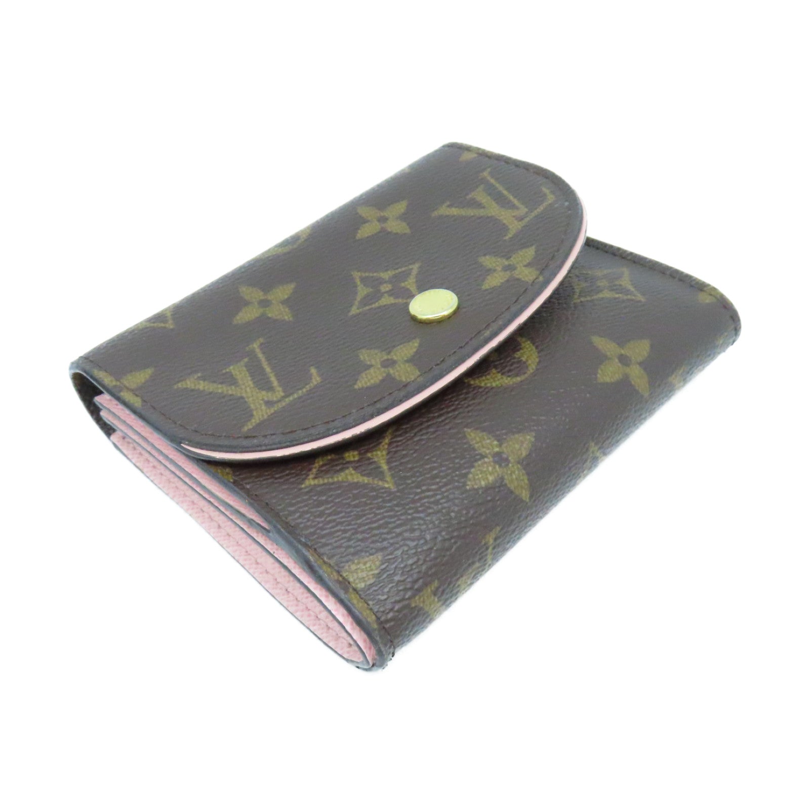 LOUIS VUITTON Monogram Ariane Short Wallet短錢包啡色/粉紅色