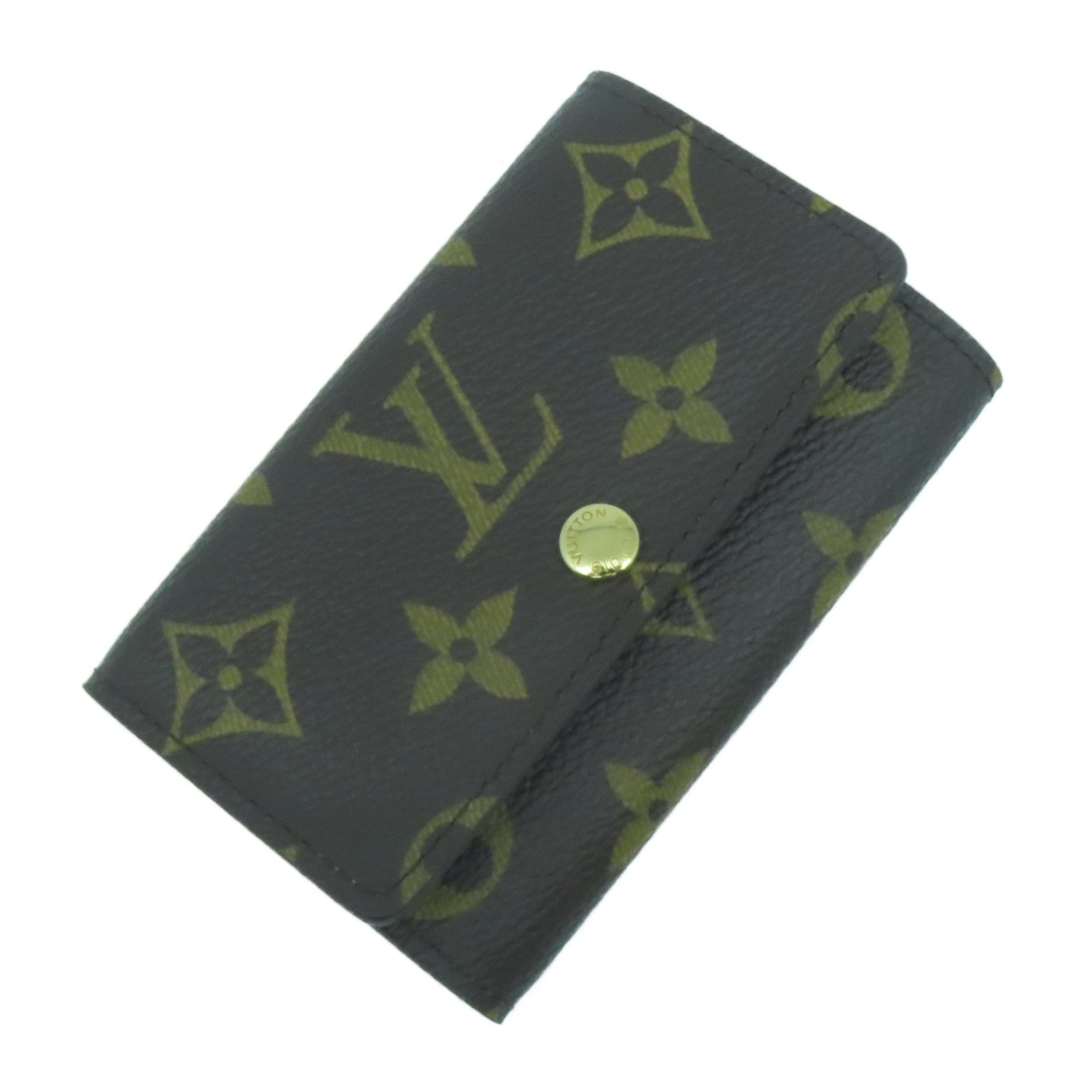 LOUIS VUITTON Monogram Key Case 6金扣鎖匙包啡色