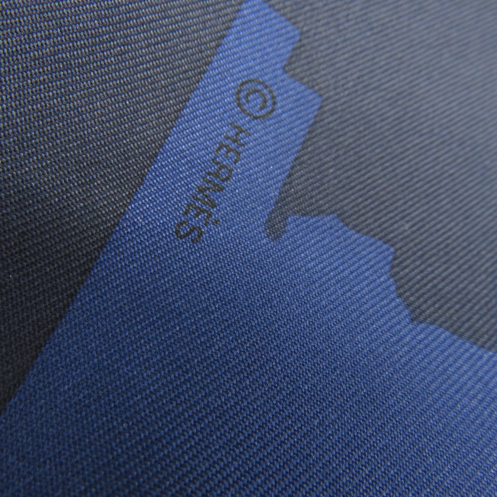 HERMES 絲質Scarf絲巾藍色