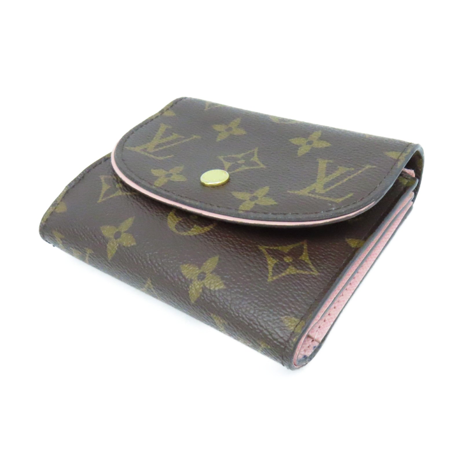 LOUIS VUITTON Monogram Ariane Short Wallet短錢包啡色/粉紅色