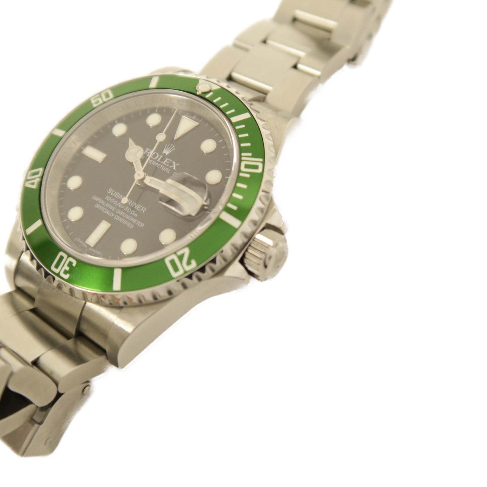ROLEX 不鏽鋼Submariner 40mm自動機芯手錶綠色/黑色