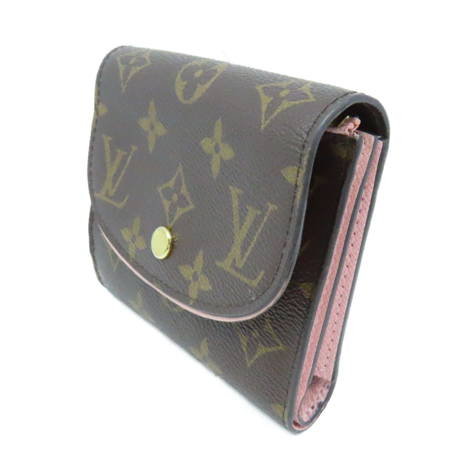 LOUIS VUITTON Monogram Ariane Short Wallet短錢包啡色/粉紅色