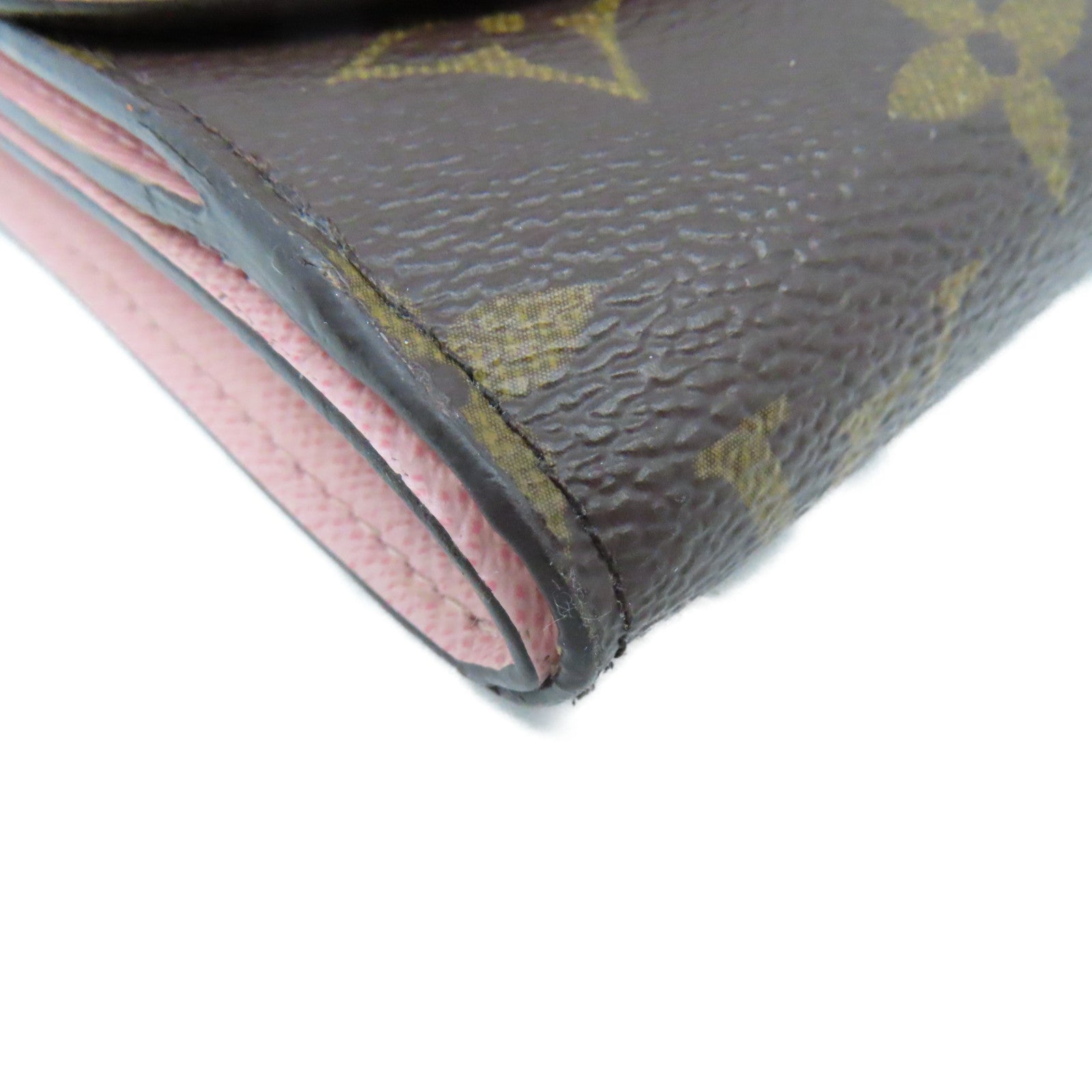 LOUIS VUITTON Monogram Ariane Short Wallet短錢包啡色/粉紅色