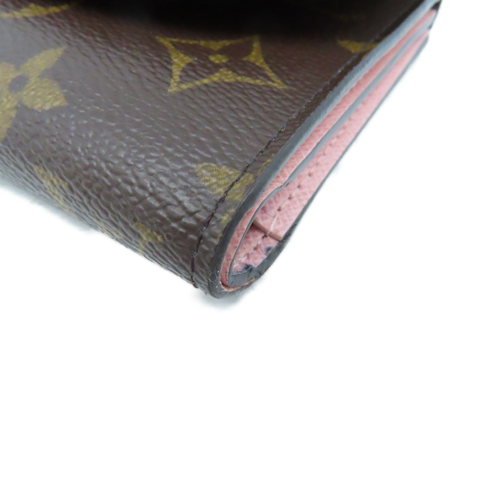 LOUIS VUITTON Monogram Ariane Short Wallet短錢包啡色/粉紅色