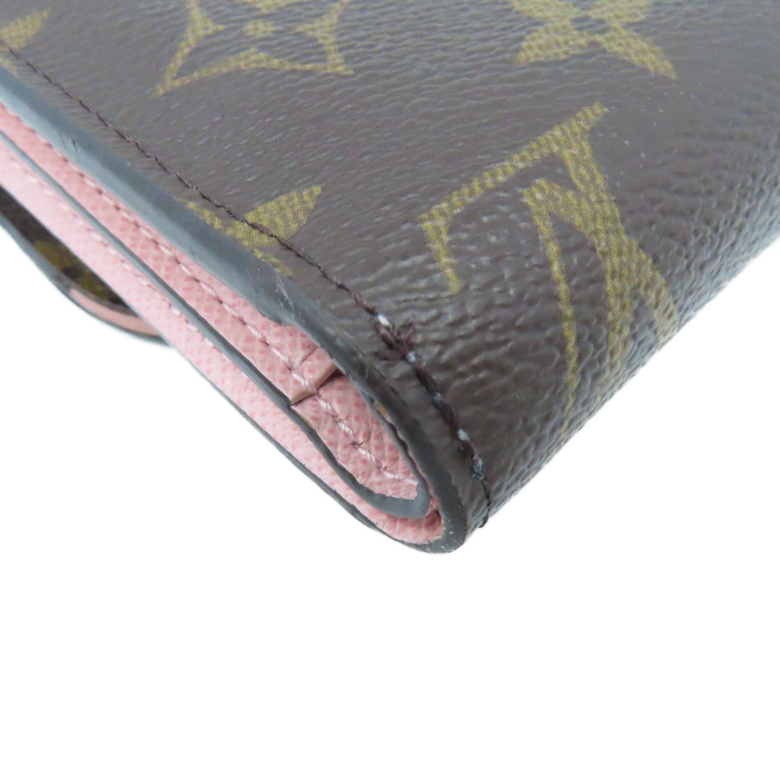 LOUIS VUITTON Monogram Ariane Short Wallet短錢包啡色/粉紅色