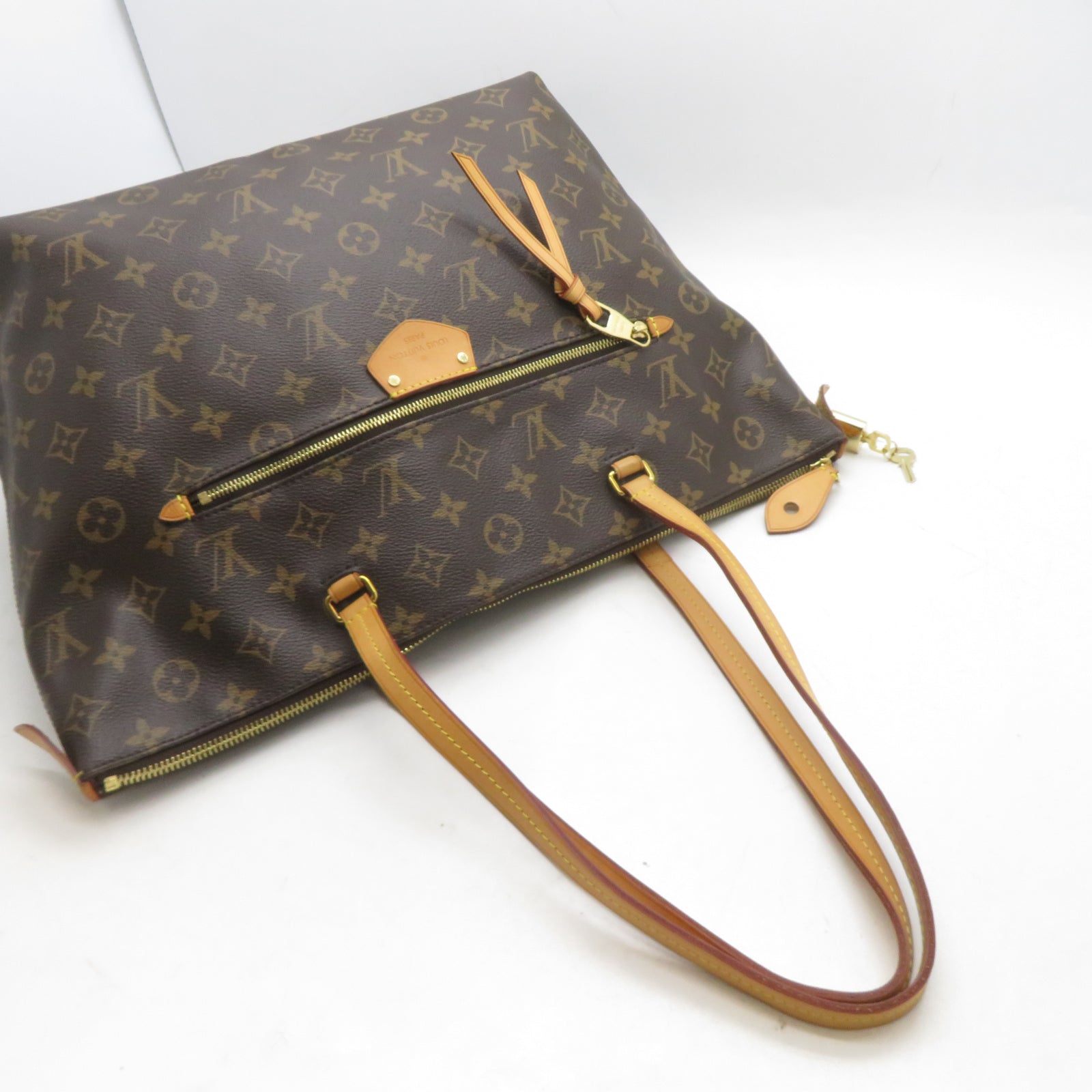 LOUIS VUITTON Monogram Iema MM金扣肩背袋啡色