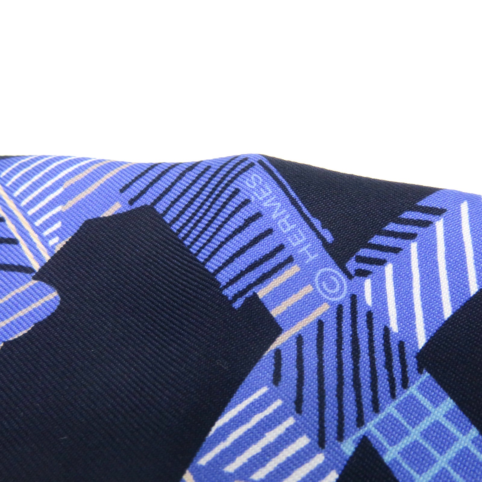 HERMES 絲質Twilly Scarf絲巾藍色/彩色
