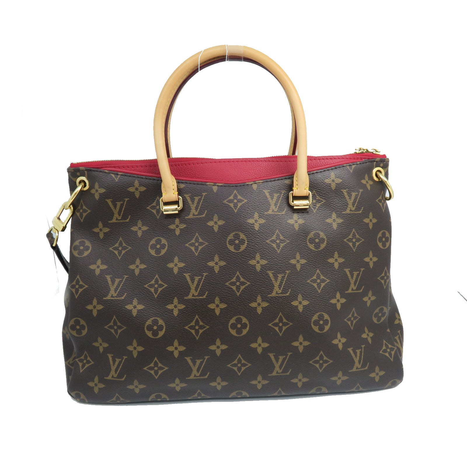 LOUIS VUITTON Monogram Pallas MM Gold Buckle Handle Shoulder Bag Brown –  Brand Off Hong Kong Online Store