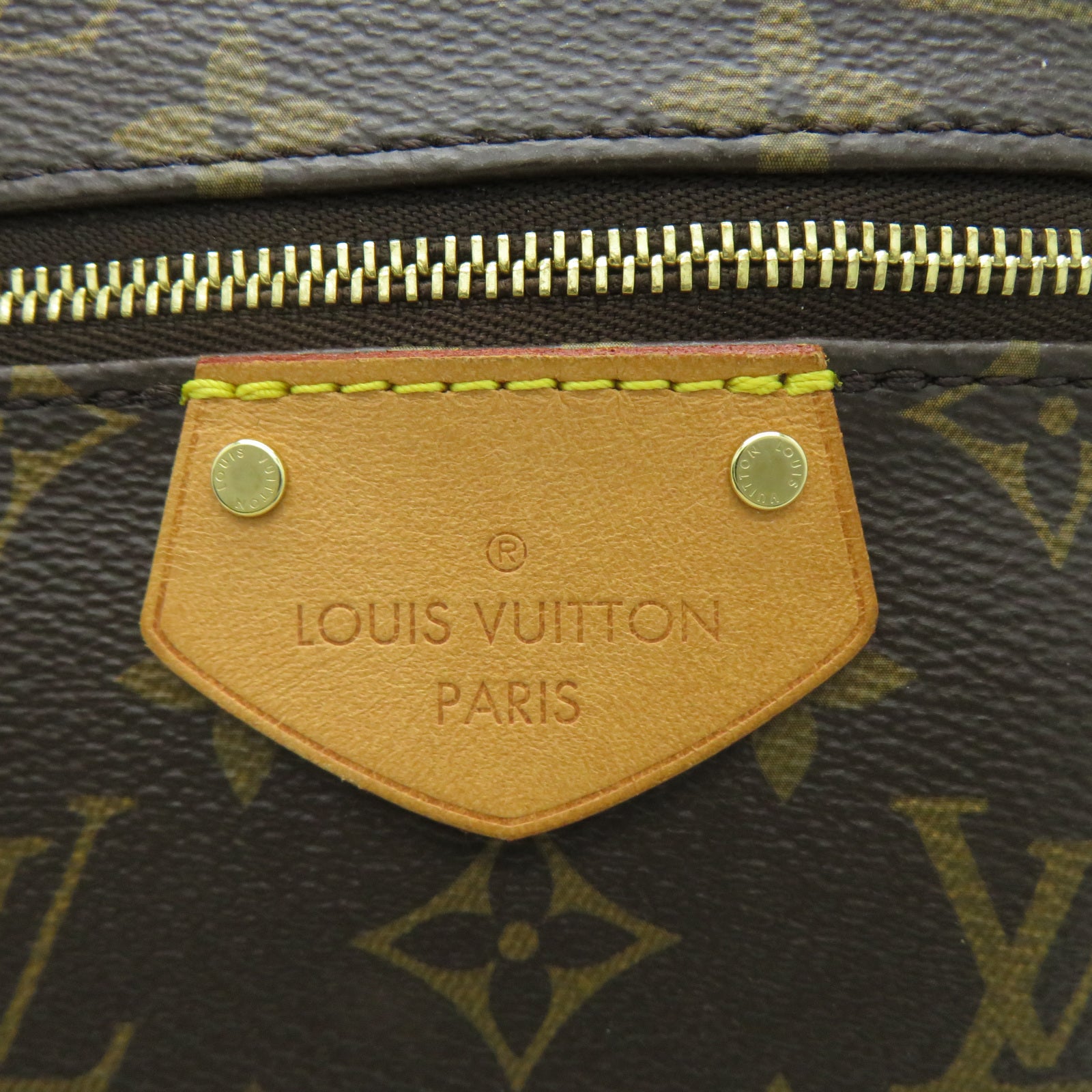 LOUIS VUITTON Monogram Iema MM金扣肩背袋啡色