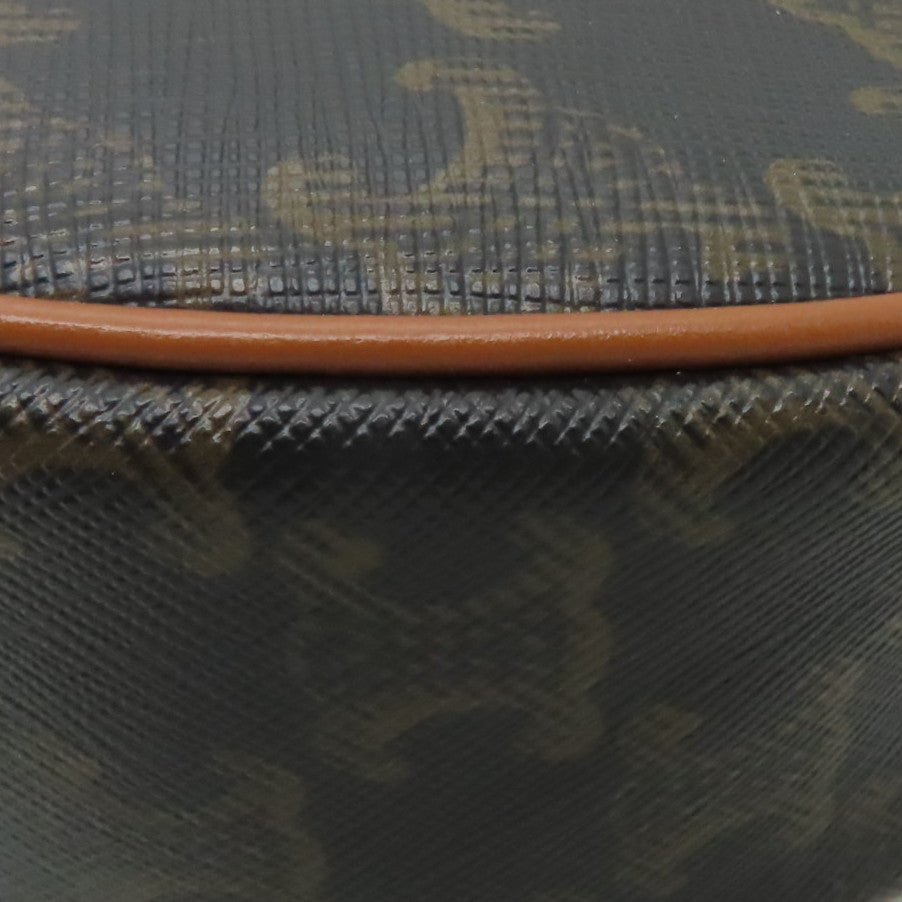 CELINE 塗層帆布Ava金扣手挽袋啡色