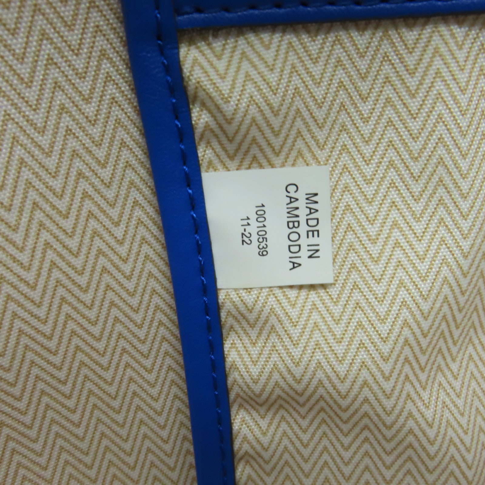 Tory Burch 塗層帆布Tote Bag金扣肩背袋藍色