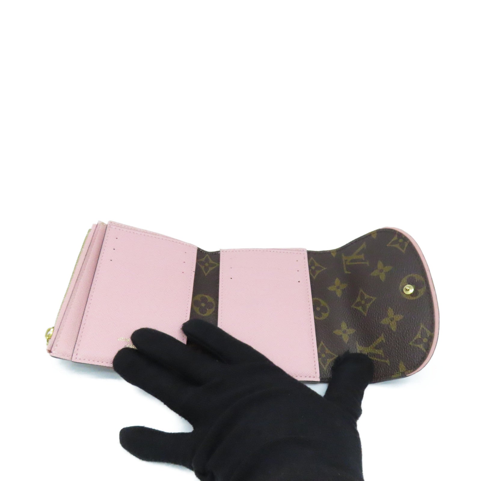 LOUIS VUITTON Monogram Ariane Short Wallet短錢包啡色/粉紅色