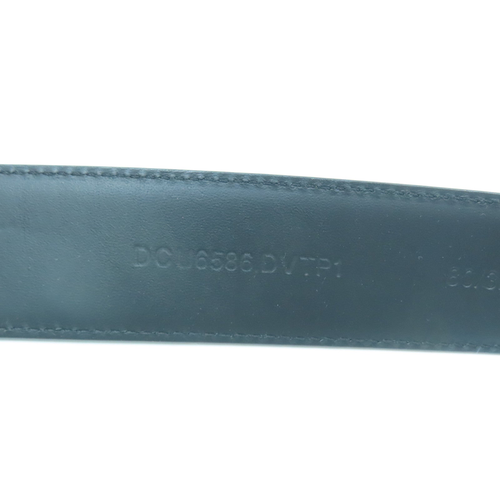 VERSACE 牛皮皮革Belt 80cm銀扣皮帶黑色