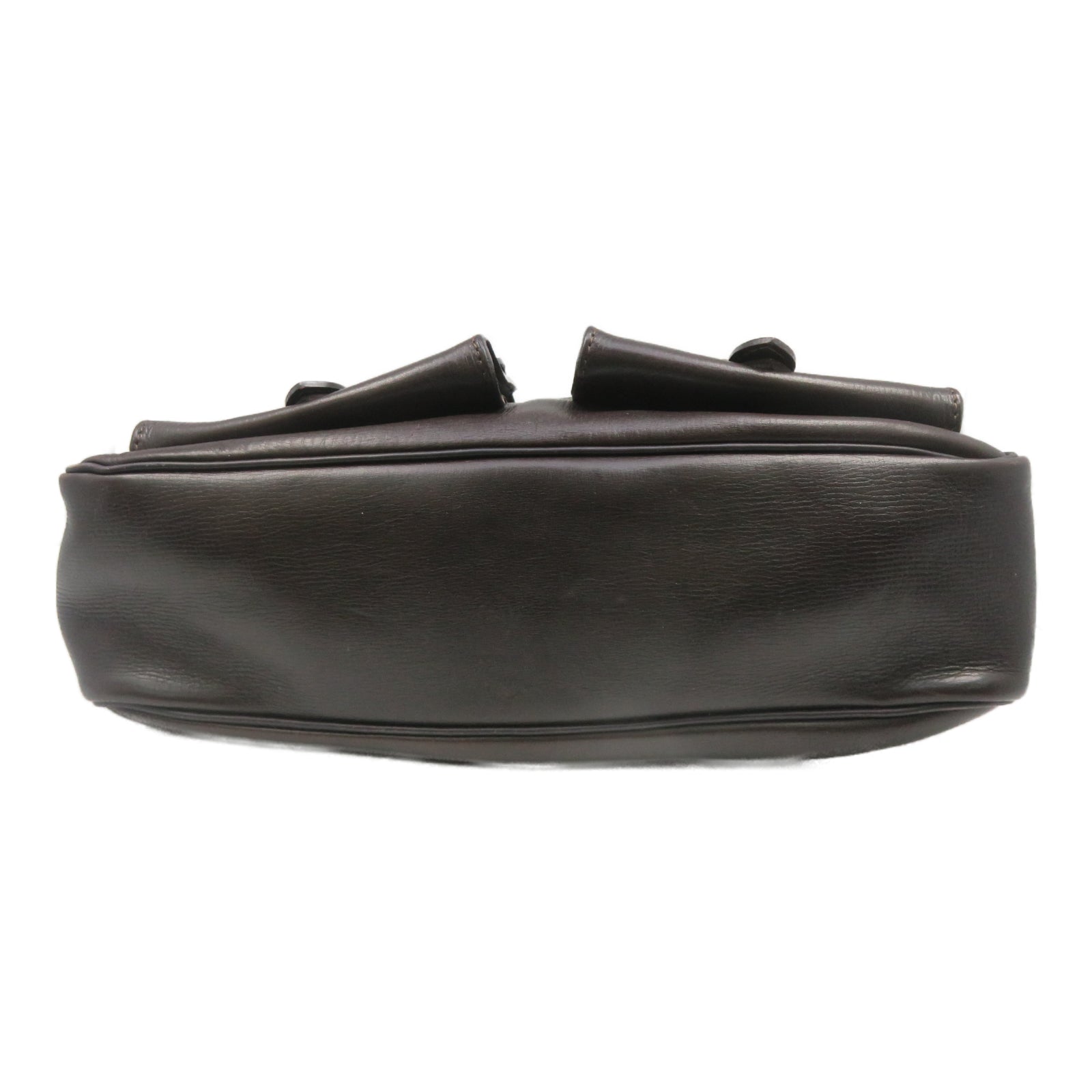 LOUIS VUITTON 牛皮皮革Whichita金扣肩背袋棕色
