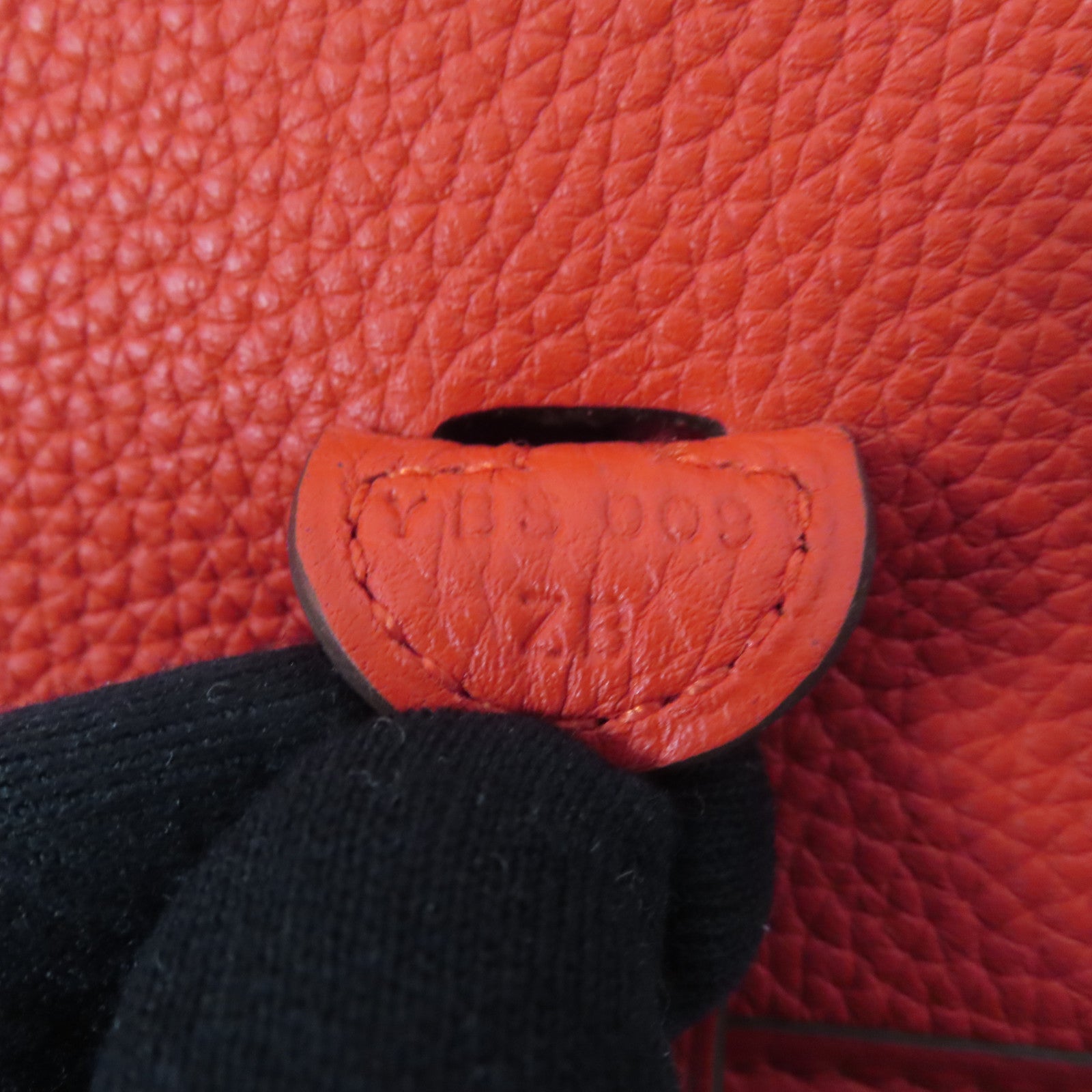HERMES Clemence皮革Evelyne TPM銀扣肩背袋紅色