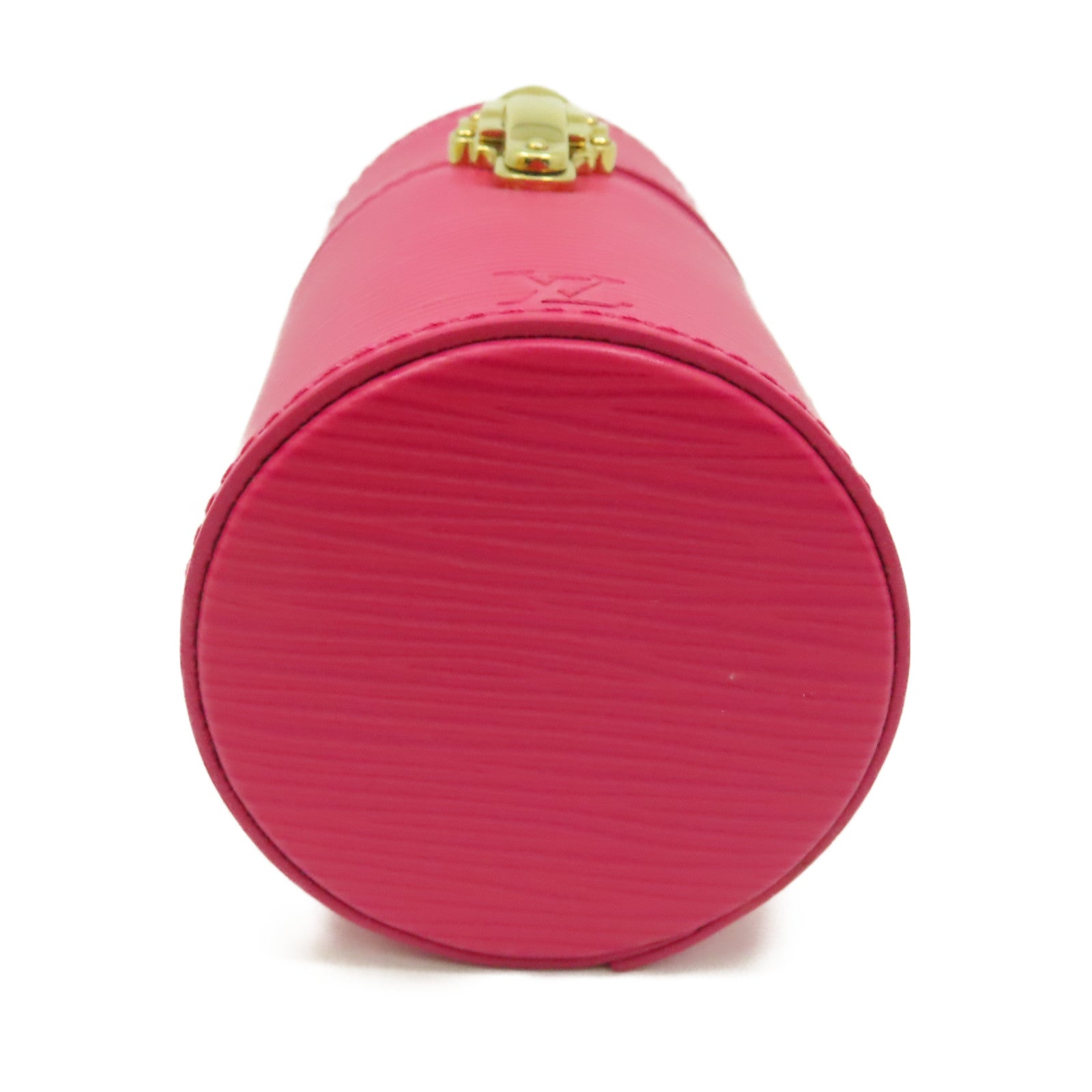 LOUIS VUITTON Epi Travel Case金扣香水盒粉紅色