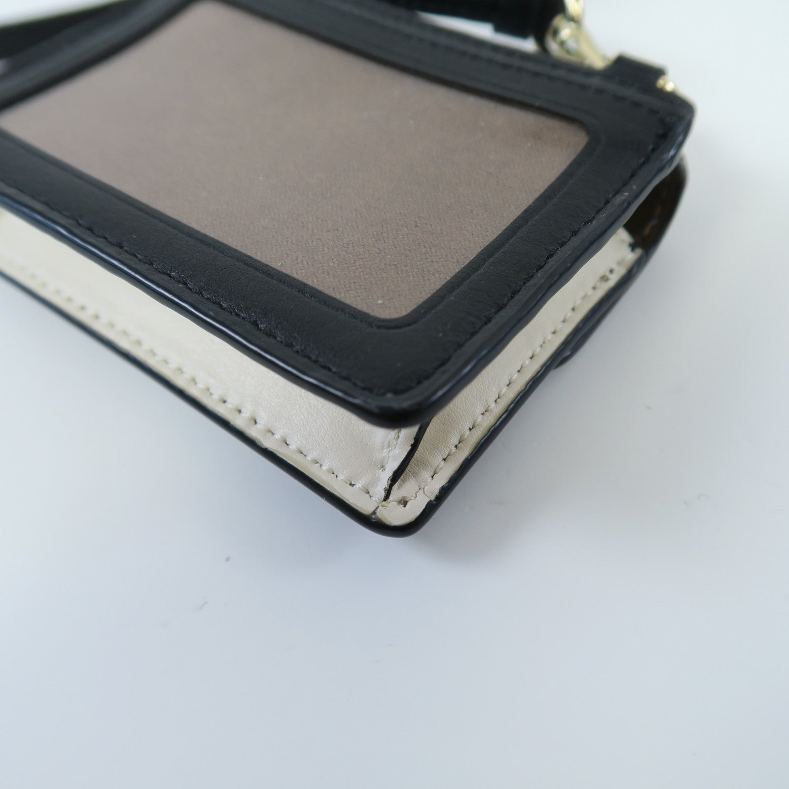 COACH 皮革Card Bag金扣卡片套黑色/啡色