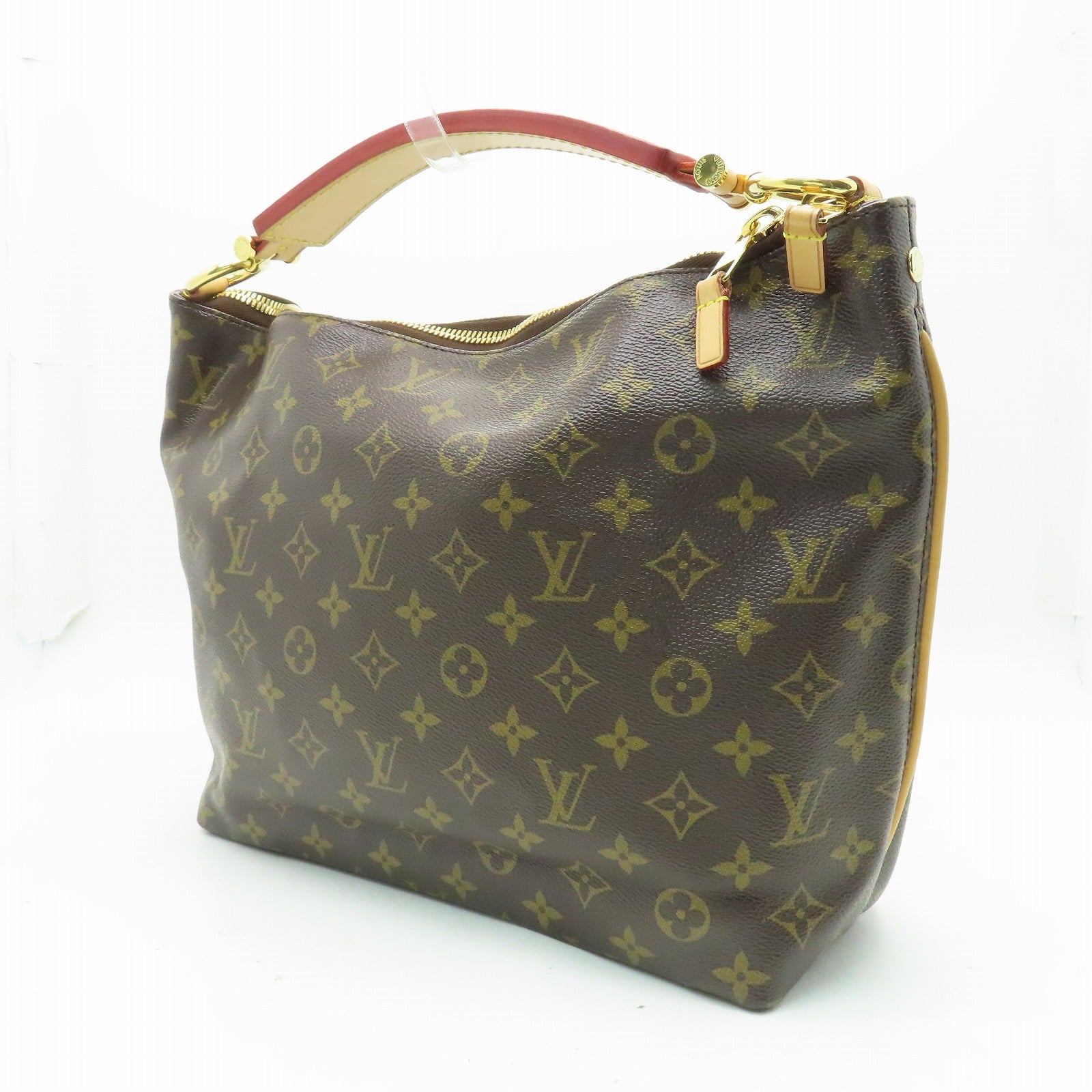 LOUIS VUITTON Monogram Graceful PM金扣手挽袋啡色