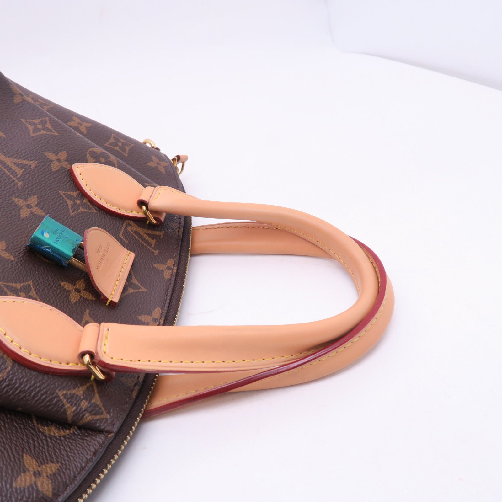 LOUIS VUITTON Monogram Rivoli PM金扣手挽肩背兩用袋啡色