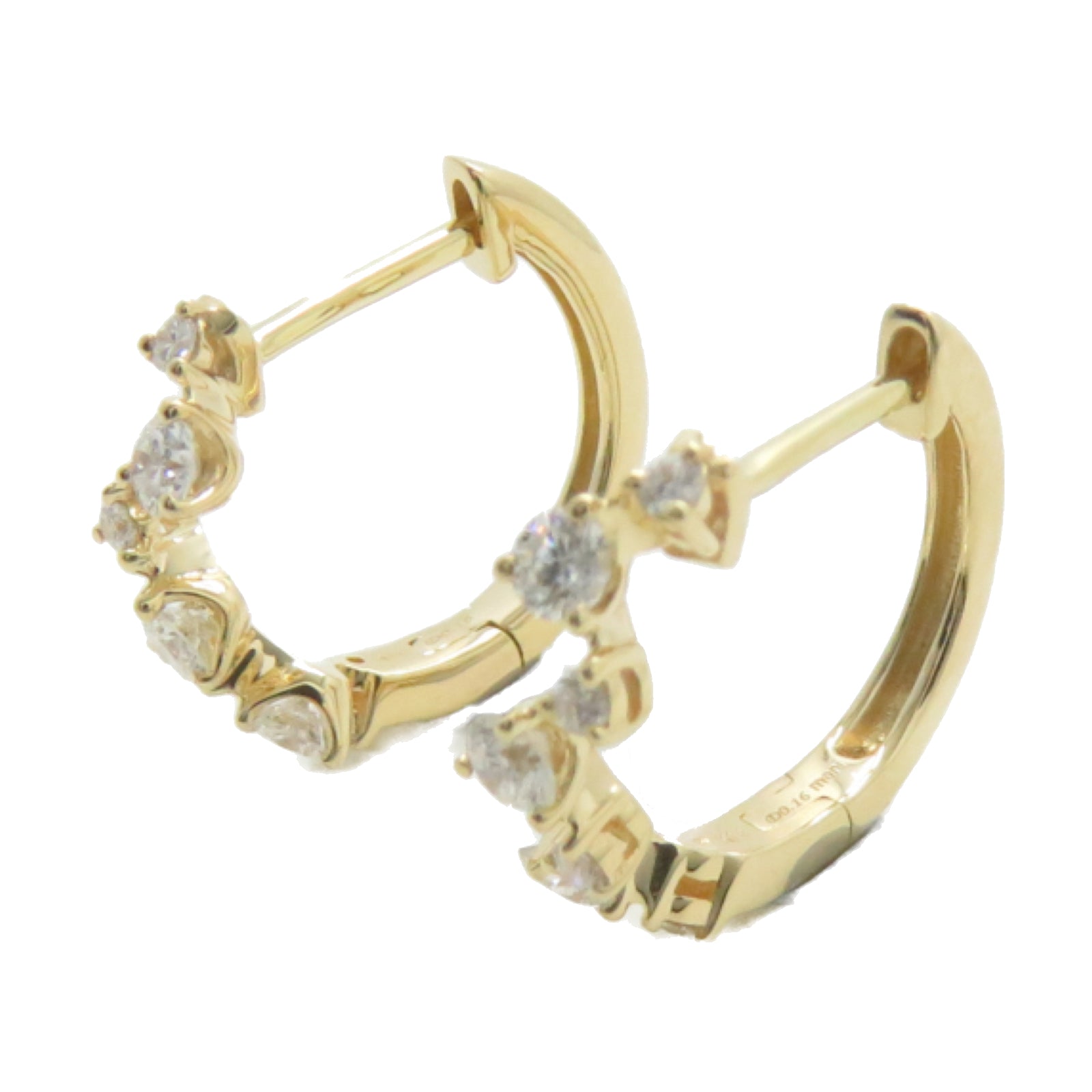JEWELRY 18K黃金Diamond Earring 0.16ct鑽石耳環