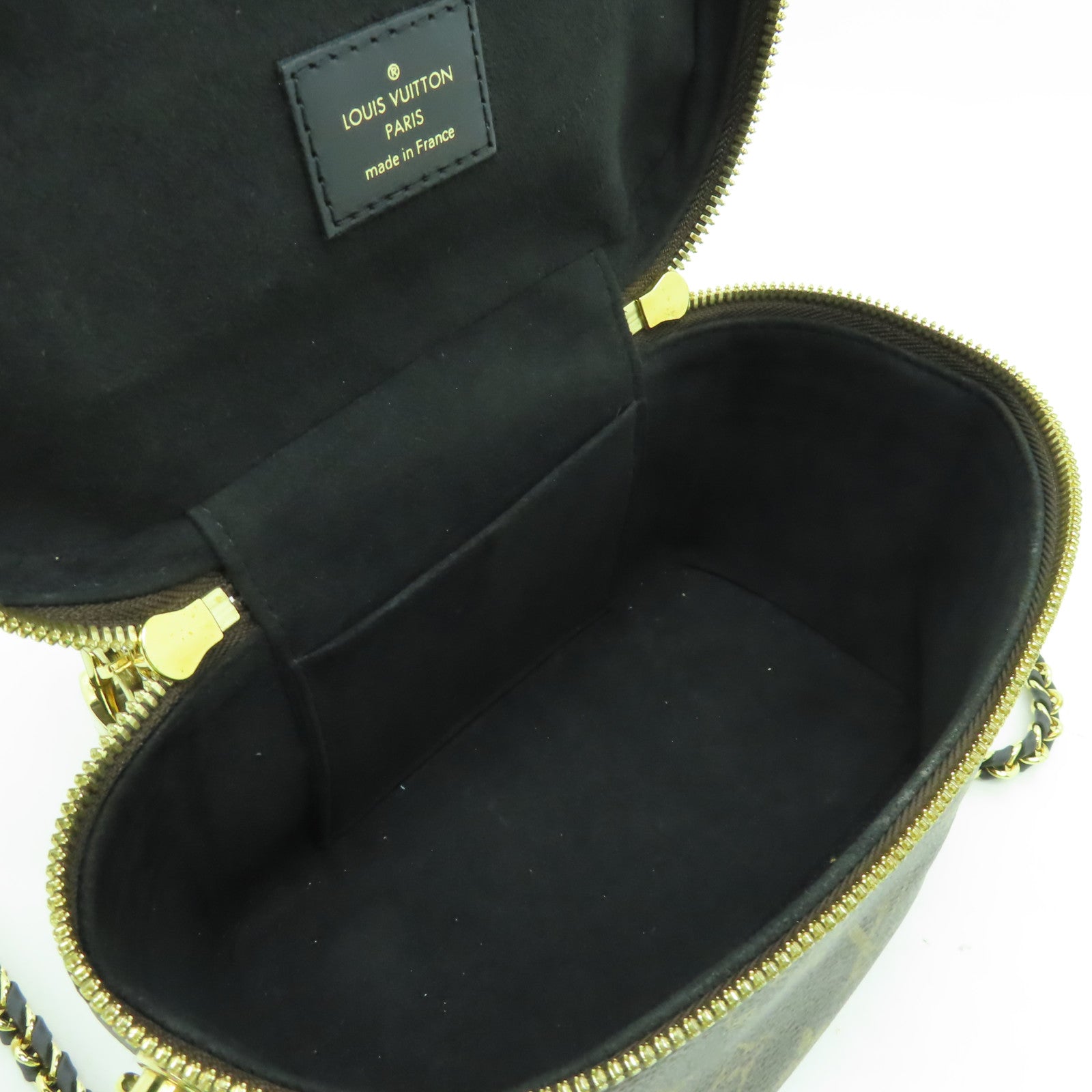 LOUIS VUITTON 【激減優惠】Monogram Vanity PM金扣手挽肩背兩用袋啡色/黑色