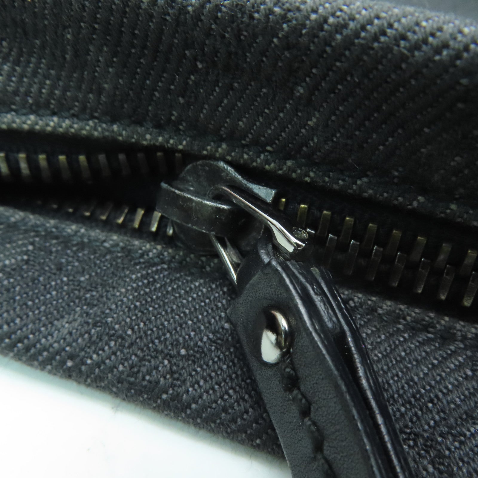 GUCCI 【激減優惠】帆布Shoulder Bag銀扣肩背包黑色