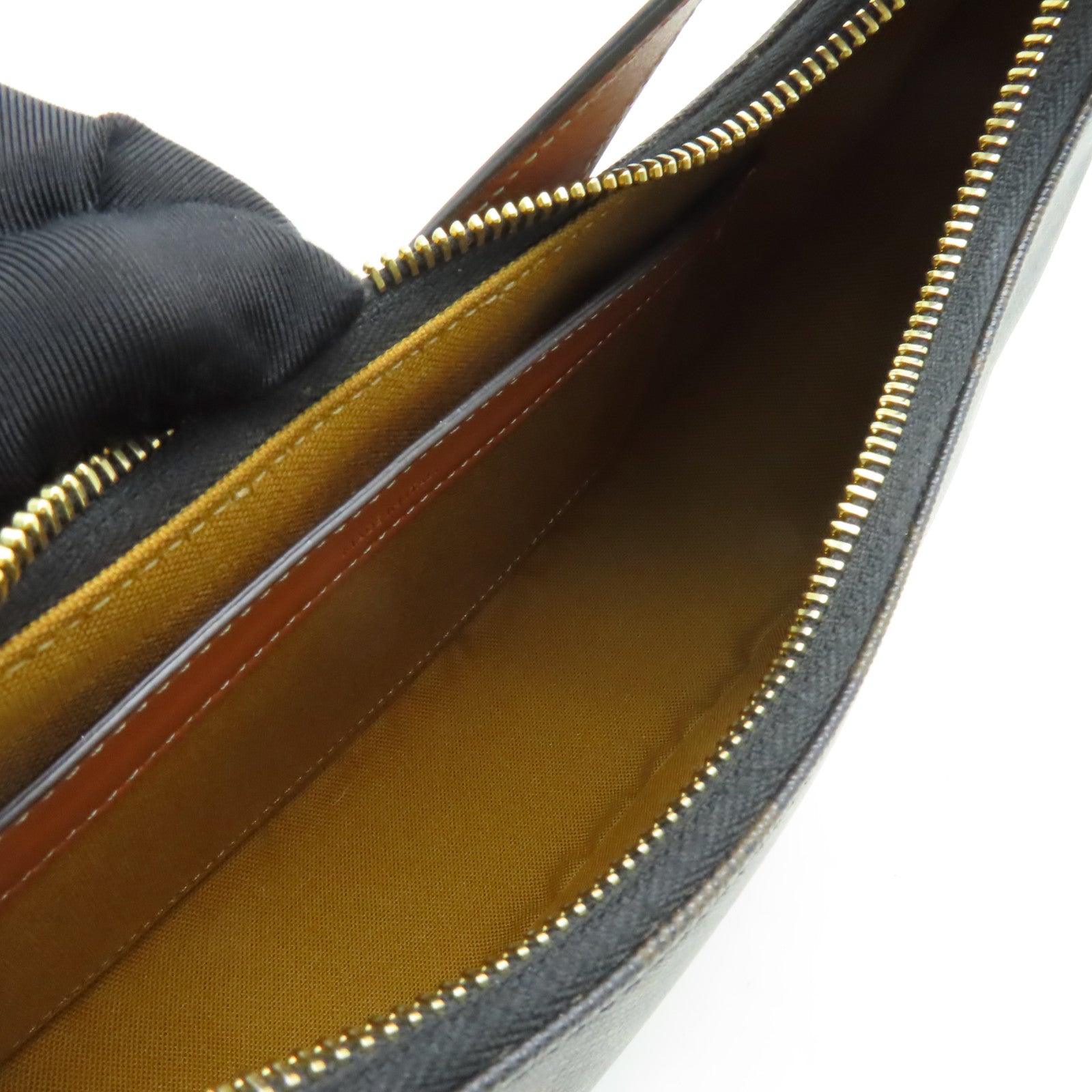 CELINE 塗層帆布Ava金扣手挽袋啡色
